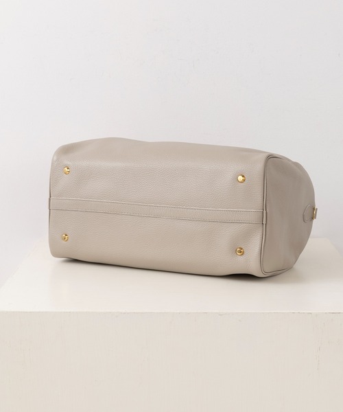 YOUNG&OLSEN The DRYGOODS STORE(ヤングアンドオルセン)の「【YOUNG&OLSEN】EMBOSSED LEATHER BOSTON M ※(ボストンバッグ・レディース・ベージュ/ブラウン/ブラック・FREE)」の6枚目の写真