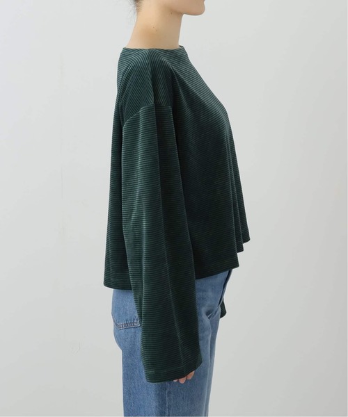 ベロアボーダープルオーバー（Tシャツ/カットソー）｜FRAMeWORK