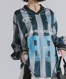 SUGGESTION/サジェッション 総柄デザインゲームシャツ