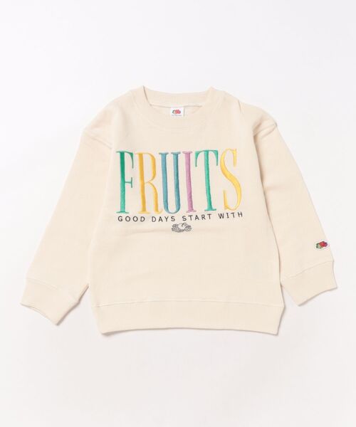 FRUIT OF THE LOOM(フルーツオブザルーム)の「刺繍スウェット / キッズ / スウェット / ロゴプリント / ユニセックス(スウェット・キッズ・ブルー/アイボリー・110cm/130cm/150cm)」の8枚目の写真