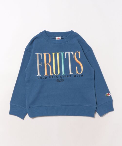 FRUIT OF THE LOOM(フルーツオブザルーム)の「刺繍スウェット / キッズ / スウェット / ロゴプリント / ユニセックス(スウェット・キッズ・ブルー/アイボリー・110cm/130cm/150cm)」の9枚目の写真