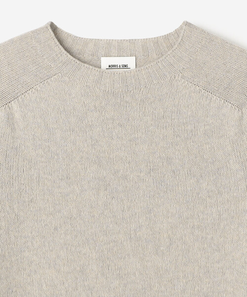 Morris & Sons（モリスアンドサンズ）の「MORRIS & SONS | ジーロンラム クルーネックニット MEN（ニット/セーター・メンズ・ベージュ/パープル/ブラック/ライトブルー/オートミール/グリーン/イエロー/ブラウン系その他/ピンク/レッド・2/1/3）」の15枚目の写真