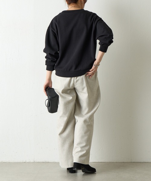 COLONY 2139(コロニートゥーワンスリーナイン)の「ネップワイドパンツ(その他パンツ・レディース・オフホワイト/グレー・FREE)」の14枚目の写真