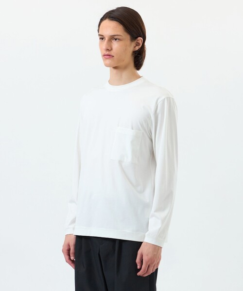 MACKINTOSH PHILOSOPHY（ﾏｯｷﾝﾄｯｼｭ ﾌｨﾛｿﾌｨｰ）の「クルーネックロンT ベアスムース（Tシャツ/カットソー・メンズ・ホワイト・38/40）」の5枚目の写真