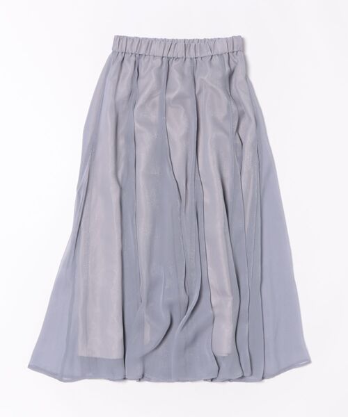 12Twelve Agenda（トゥエルブ　アジェンダ）の「シャイニーシアーボリュームスカート（スカート・レディース・ネイビー/ブルー/アイボリー・M）」の3枚目の写真