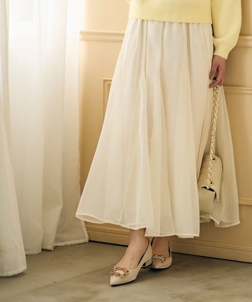 セール】シャイニーシアーボリュームスカート（スカート）｜12Twelve