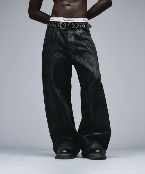 ANDER HUNK リジットカーブデニム Wax Coating Curve Denim / ワックスコーティングカーブデニム