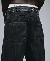 し*ー様 ANDER HUNKワックスコーティングカーブデニム　グランジy2k ANDER HUNK（アンダーハンク）の「Wax Coating Curve Denim / ワックス