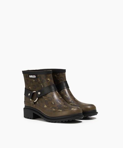 AIGLE(エーグル)の「防水 エーグルマカダム リングブーツ(レインシューズ・レディース・ブラック/モスグリーン・40/38/39/36/41/35/37)」の8枚目の写真