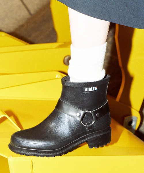 AIGLE(エーグル)の「防水 エーグルマカダム リングブーツ(レインシューズ・レディース・ブラック/モスグリーン・40/38/39/36/41/35/37)」の15枚目の写真