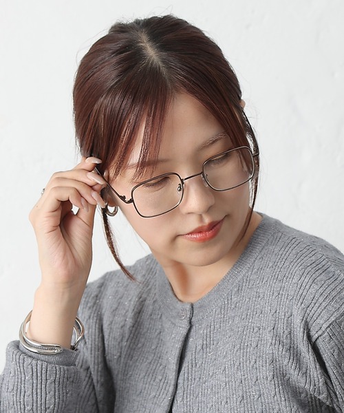 COLONY 2139（コロニートゥーワンスリーナイン）の「スクエアフレームメガネ（メガネ・レディース・ブラウン・FREE）」の5枚目の写真