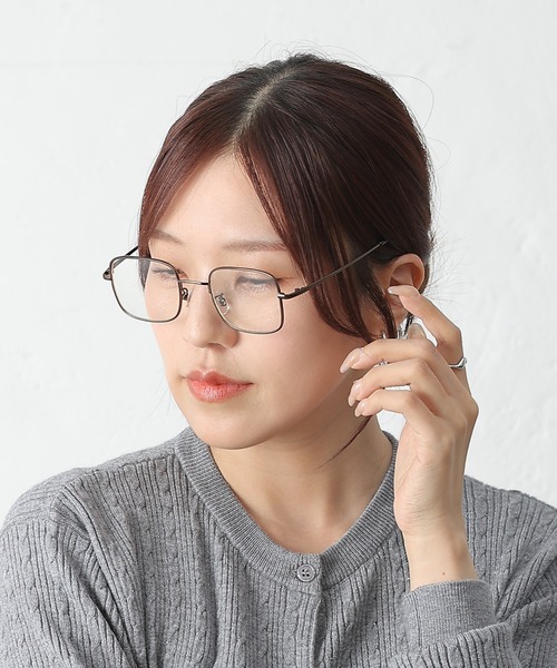 COLONY 2139（コロニートゥーワンスリーナイン）の「スクエアフレームメガネ（メガネ・レディース・ブラウン・FREE）」の4枚目の写真
