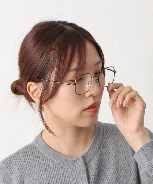 COLONY 2139（コロニートゥーワンスリーナイン）の「スクエアフレームメガネ（メガネ・レディース・ブラウン・FREE）」の9枚目の写真