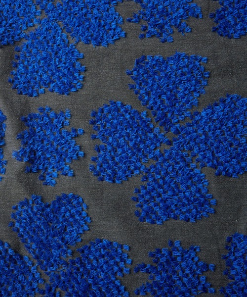 gomme（ゴム）の「4リーフクローバーストール（ストール/ショール・レディース・ブラック/グレー・FREE）」の7枚目の写真