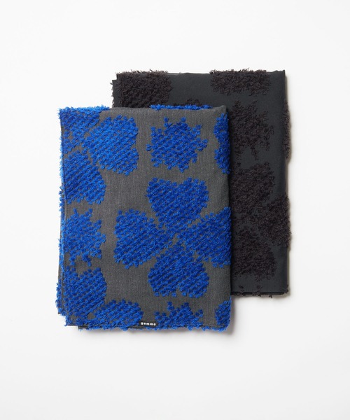 gomme（ゴム）の「4リーフクローバーストール（ストール/ショール・レディース・ブラック/グレー・FREE）」の5枚目の写真