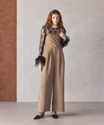 darial | 【darial】着るだけで完成するパンツドレス / 2way pearl strap pants dress 2way パール ストラップ パンツドレス お呼ばれ 結婚式 二次会 成人式 同窓会 セレモニードレス パーティドレス オケージョンドレス(パンツドレス)