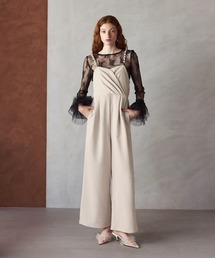 【darial 10周年記念セール】【darial】着るだけで完成するパンツドレス / 2way pearl strap pants dress 2way パール ストラップ パンツドレス お呼ばれ 結婚式 二次会 成人式 同窓会 セレモニードレス パーティドレス オケージョンドレス
