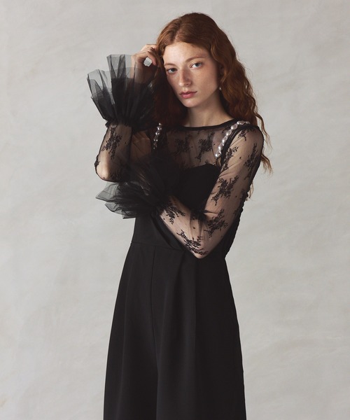 darial（ダリアル）の「【darial】2way pearl strap pants dress 2way パール ストラップ パンツドレス お呼ばれ 結婚式 二次会 成人式 同窓会 セレモニードレス パーティドレス オケージョンドレス（パンツドレス・レディース・ベージュ/ブラック/ライトベージュ・S/M/L）」の11枚目の写真