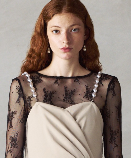 darial（ダリアル）の「【darial】2way pearl strap pants dress 2way パール ストラップ パンツドレス お呼ばれ 結婚式 二次会 成人式 同窓会 セレモニードレス パーティドレス オケージョンドレス（パンツドレス・レディース・ベージュ/ブラック/ライトベージュ・S/M/L）」の20枚目の写真