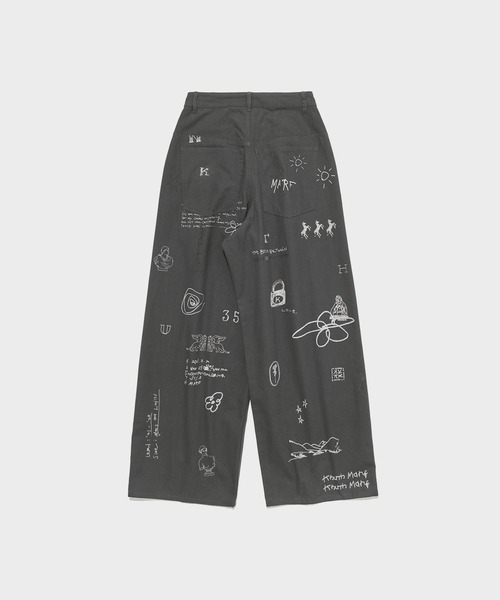 別注 high waist tattoo pants