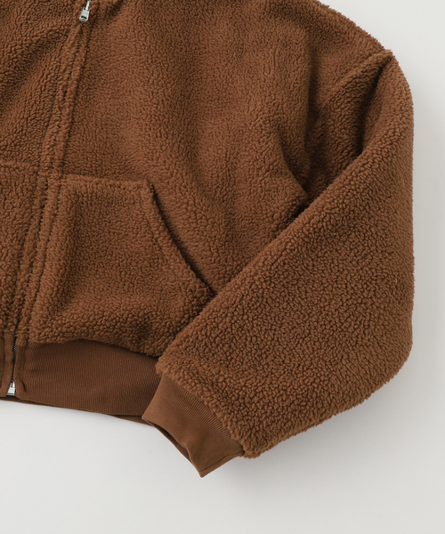 セール】ERL / イーアールエル UNISEX TERRY FLEECE ZIPPED HOODIE