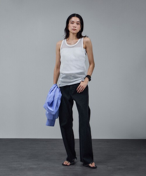 セール】【IRONING（アイロニング）】mesh tank top（タンクトップ