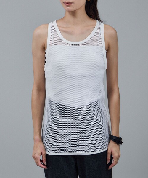 サロン アダム エ ロペ（SALON adam et rope’ ）/【IRONING（アイロニング）】mesh tank top セール】【IRONING（アイロニング）】mesh tank top（タンクトップ