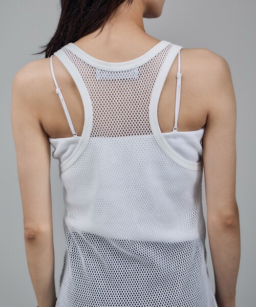 SALON adam et rope'(サロン アダム エ ロペ)の「【IRONING(アイロニング)】mesh tank top(タンクトップ・レディース・ホワイト・FREE)」の17枚目の写真