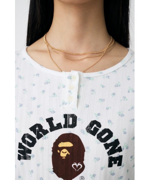 MOUSSY（マウジー）の「BP/MS HENRY NECK ロングスリーブTシャツ（Tシャツ/カットソー・レディース・杢グレー/ホワイト系その他・FREE）」の11枚目の写真