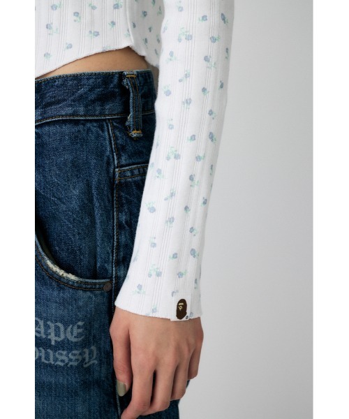 MOUSSY（マウジー）の「BP/MS HENRY NECK ロングスリーブTシャツ（Tシャツ/カットソー・レディース・杢グレー/ホワイト系その他・FREE）」の12枚目の写真