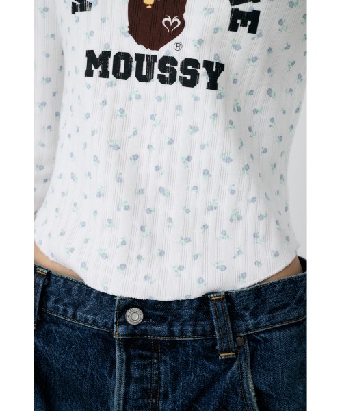 MOUSSY（マウジー）の「BP/MS HENRY NECK ロングスリーブTシャツ（Tシャツ/カットソー・レディース・杢グレー/ホワイト系その他・FREE）」の13枚目の写真