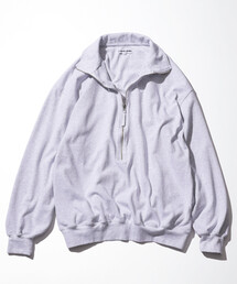 CAHLUMN | CAHLUMN/カウラム Heavy Weight Jersey 3/4-Zip Cadet Collar Shirt/ヘビーウェイトジャージー ハーフジップ カデットカラーシャツ(スウェット)