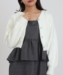 ASTORIA ODIER | ラメファザーアソートボタンカーディガン(カーディガン/ボレロ)