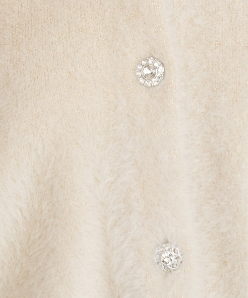 ASTORIA ODIER(アストリアオディール)の「ラメファザーアソートボタンカーディガン(カーディガン/ボレロ・レディース・ホワイト/アイボリー/サックスブルー/ラベンダー・MEDIUM)」の22枚目の写真