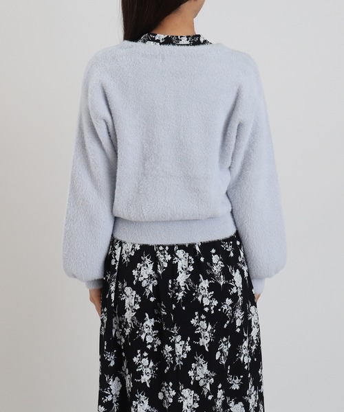 ASTORIA ODIER(アストリアオディール)の「ラメファザーアソートボタンカーディガン(カーディガン/ボレロ・レディース・ホワイト/アイボリー/サックスブルー/ラベンダー・MEDIUM)」の20枚目の写真