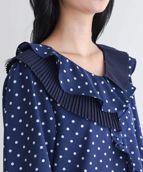 フリルドット柄ブラウス』（シャツ/ブラウス）｜somari imagination