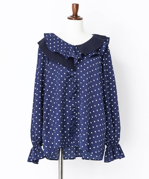 フリルドット柄ブラウス』（シャツ/ブラウス）｜somari imagination