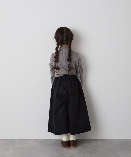 riziere（リジェール）の「ブラッシュコットンスカートライクパンツ（その他パンツ・キッズ・ブラック/ブラウン・90/100/110/120/130/140/150）」の11枚目の写真