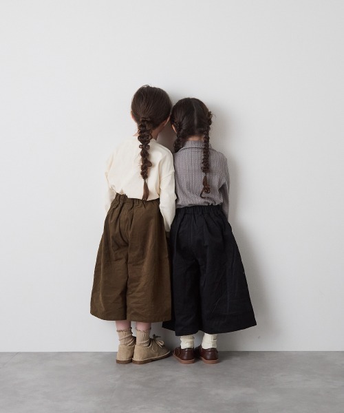 riziere（リジェール）の「ブラッシュコットンスカートライクパンツ（その他パンツ・キッズ・ブラック/ブラウン・90/100/110/120/130/140/150）」の17枚目の写真