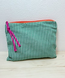 Blanc de Blue（ブランドブルー）の「チェック柄カラーポーチ（ポーチ）」