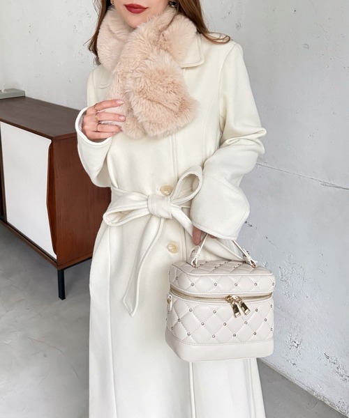 ROYAL PARTY（ロイヤルパーティー）の「ファーティペット（マフラー・レディース・ブラック/オフホワイト/ベージュ・FREE）」の10枚目の写真