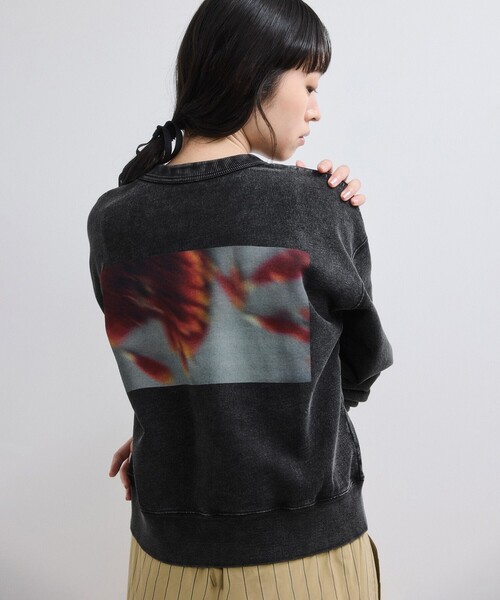 ADAM ET ROPE'(アダムエロペ)の「【WEB限定】RECORDS スウェット(スウェット・レディース・ブラック系その他/ブラック系その他3/ブラック/ブラック系その他2・FREE)」の2枚目の写真