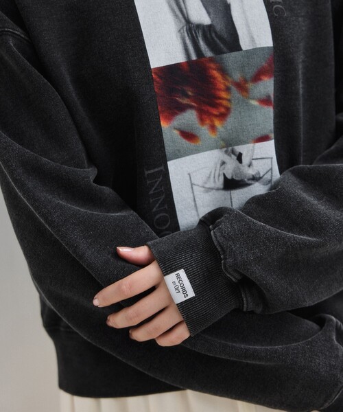 ADAM ET ROPE'(アダムエロペ)の「【WEB限定】RECORDS スウェット(スウェット・レディース・ブラック系その他/ブラック系その他3/ブラック/ブラック系その他2・FREE)」の7枚目の写真