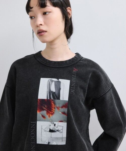 ADAM ET ROPE'(アダムエロペ)の「【WEB限定】RECORDS スウェット(スウェット・レディース・ブラック系その他/ブラック系その他3/ブラック/ブラック系その他2・FREE)」の18枚目の写真