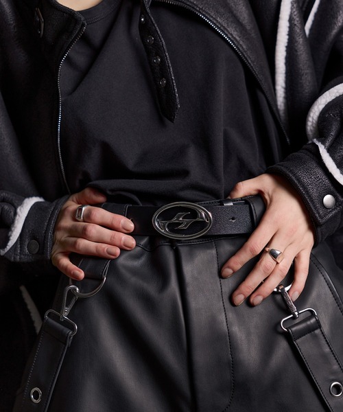 ERAR】メタルバックルロゴ付きレザーベルト（ベルト）｜ERAR（エラー