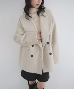2way shaggy midi coat【Amiur × minami】 / 2wayシャギーミディコート