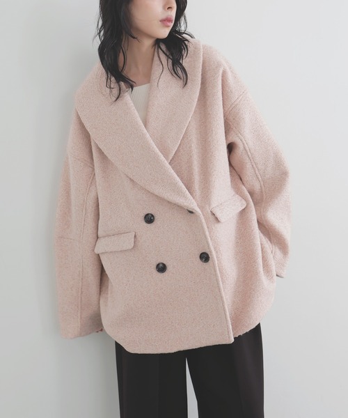 最終値下げ　LIAN ショールカラーカールシャギーコート チェスターコート ショールカラーカールシャギーコート（チェスターコート）｜LIAN