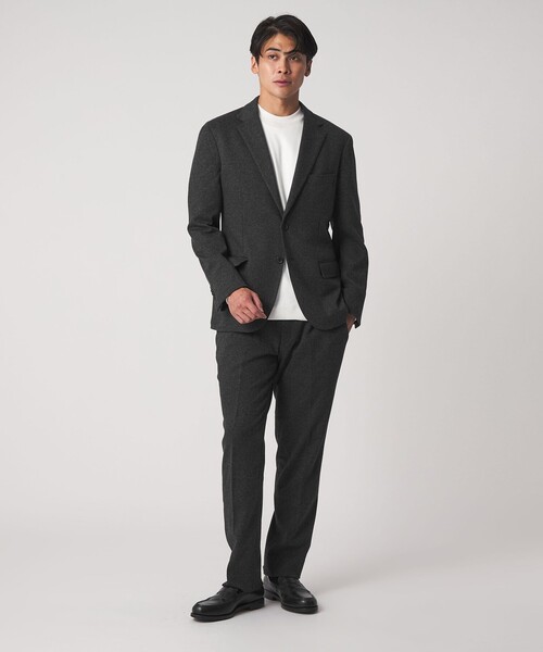 A DAY IN THE LIFE UNITED ARROWS(アデイインザライフユナイテッドアローズ)の「メランジ ジャージーツイル 2ボタンジャケット-セットアップ対応-<A DAY IN THE LIFE>(テーラードジャケット・メンズ・ダークグレー/ネイビー/ダークブラウン・S/L/XL/M)」の5枚目の写真
