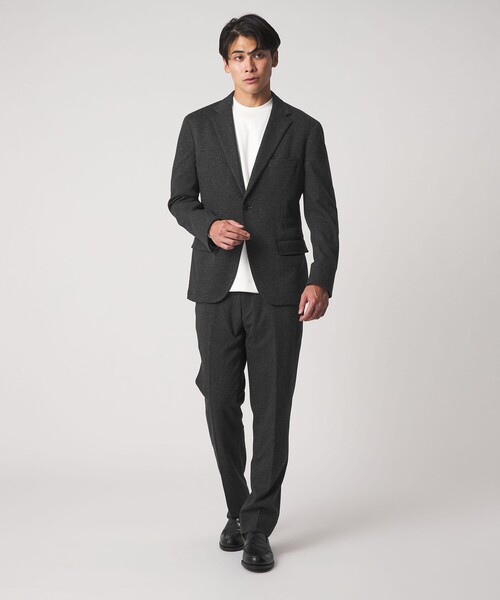 A DAY IN THE LIFE UNITED ARROWS(アデイインザライフユナイテッドアローズ)の「メランジ ジャージーツイル 2ボタンジャケット-セットアップ対応-<A DAY IN THE LIFE>(テーラードジャケット・メンズ・ダークグレー/ネイビー/ダークブラウン・S/L/XL/M)」の6枚目の写真