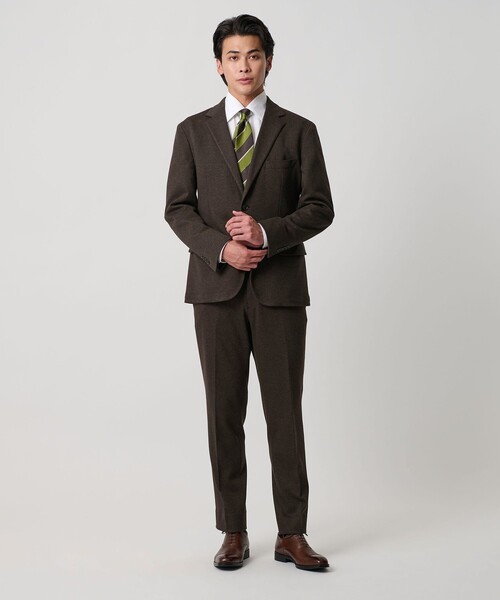 A DAY IN THE LIFE UNITED ARROWS(アデイインザライフユナイテッドアローズ)の「メランジ ジャージーツイル 2ボタンジャケット-セットアップ対応-<A DAY IN THE LIFE>(テーラードジャケット・メンズ・ダークグレー/ネイビー/ダークブラウン・S/L/XL/M)」の8枚目の写真